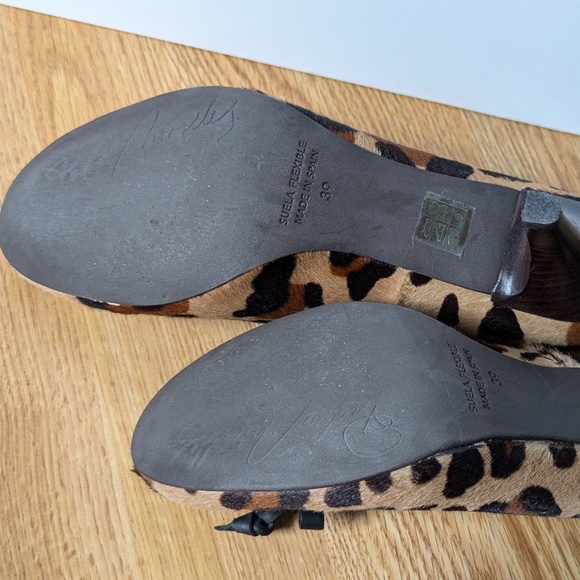 Pedro Miralles leopard heels euro 39 / size 8.5 - Picture 5 of 9